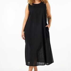Gibson Latimer Black Sleeveless Maxi Dress